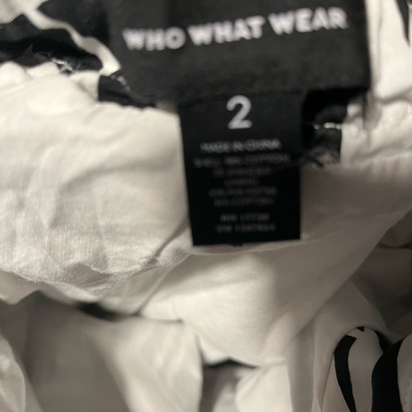 Hawaiian print skirt black and white tropical skirt - Picture 3 of 3